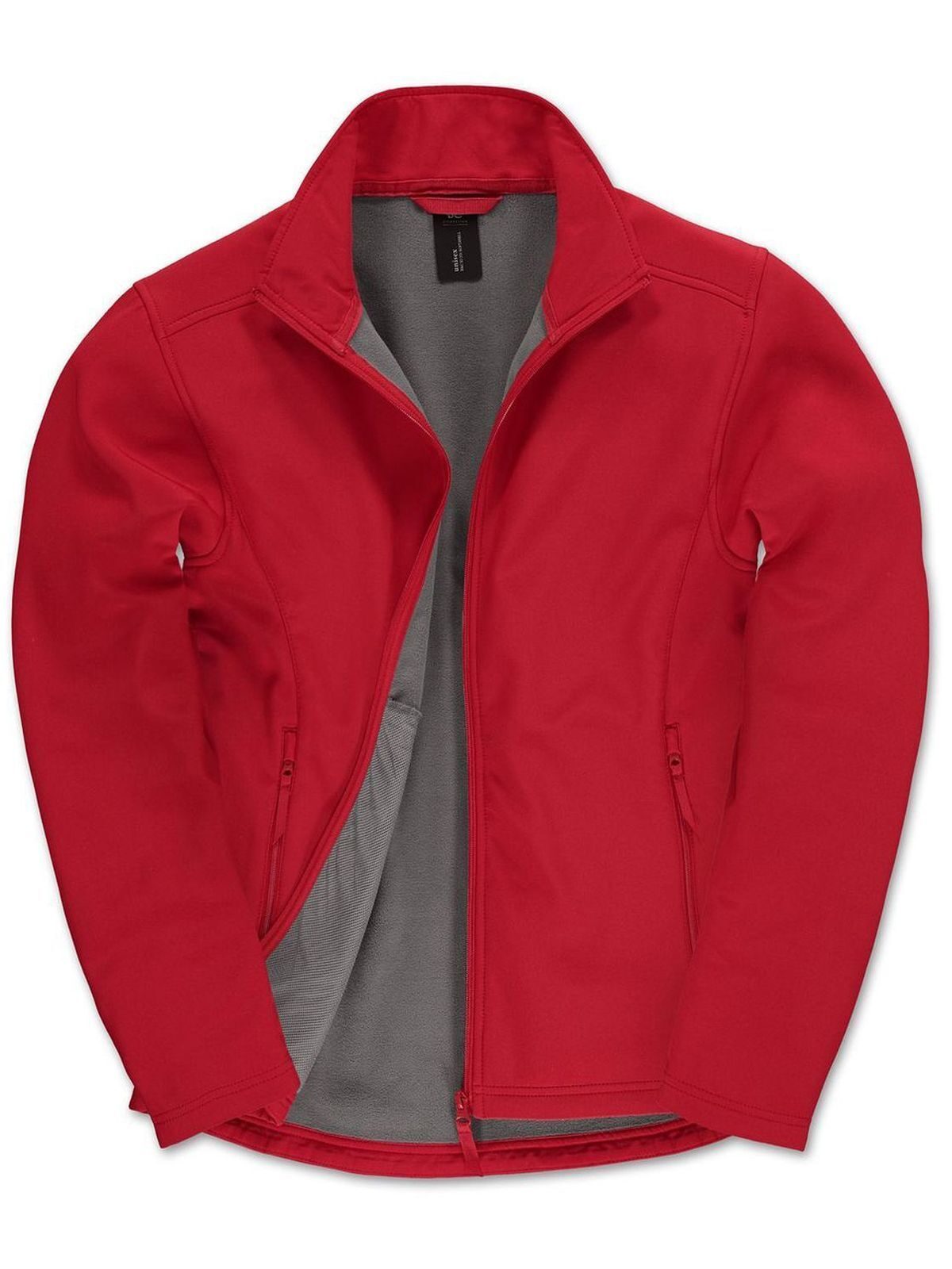 ID.701 Softshell Herren – B&C – Farbe Rot – individuell veredelbar