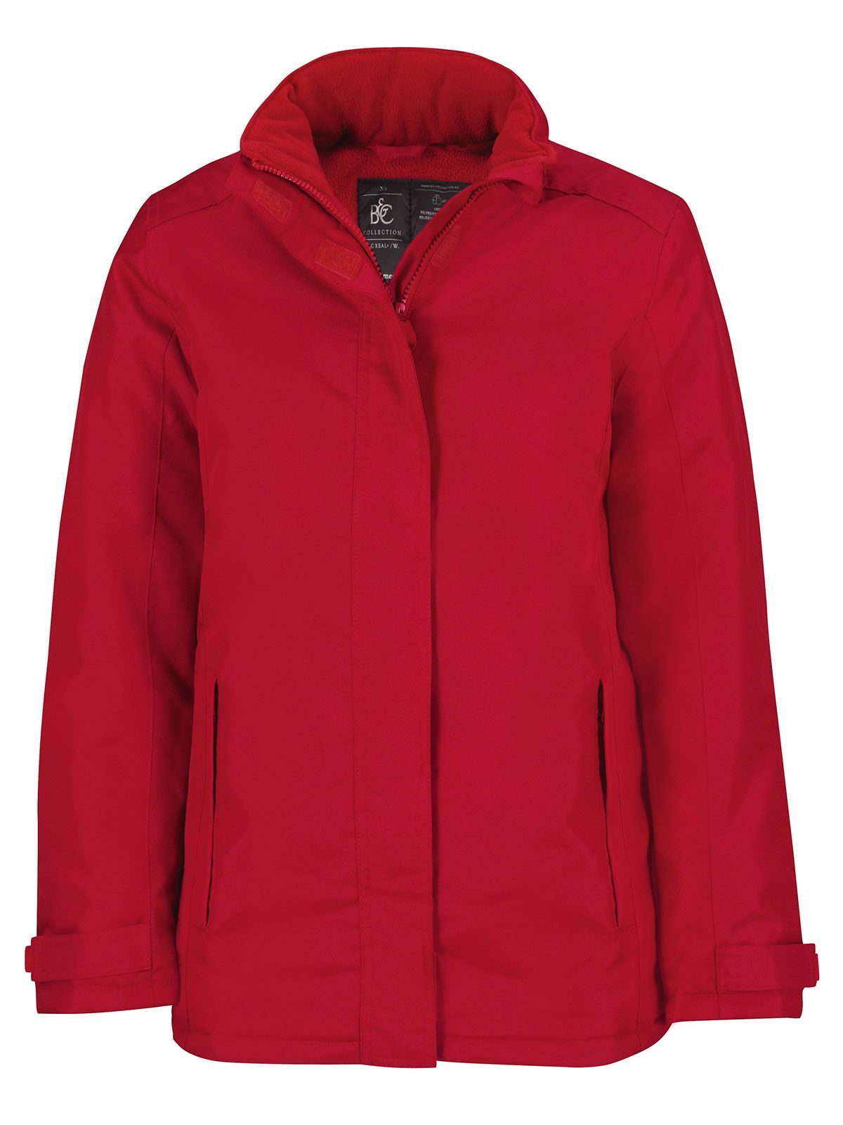 Real+ Damen Jacke – B&C – Farbe deep red – individuell veredelbar