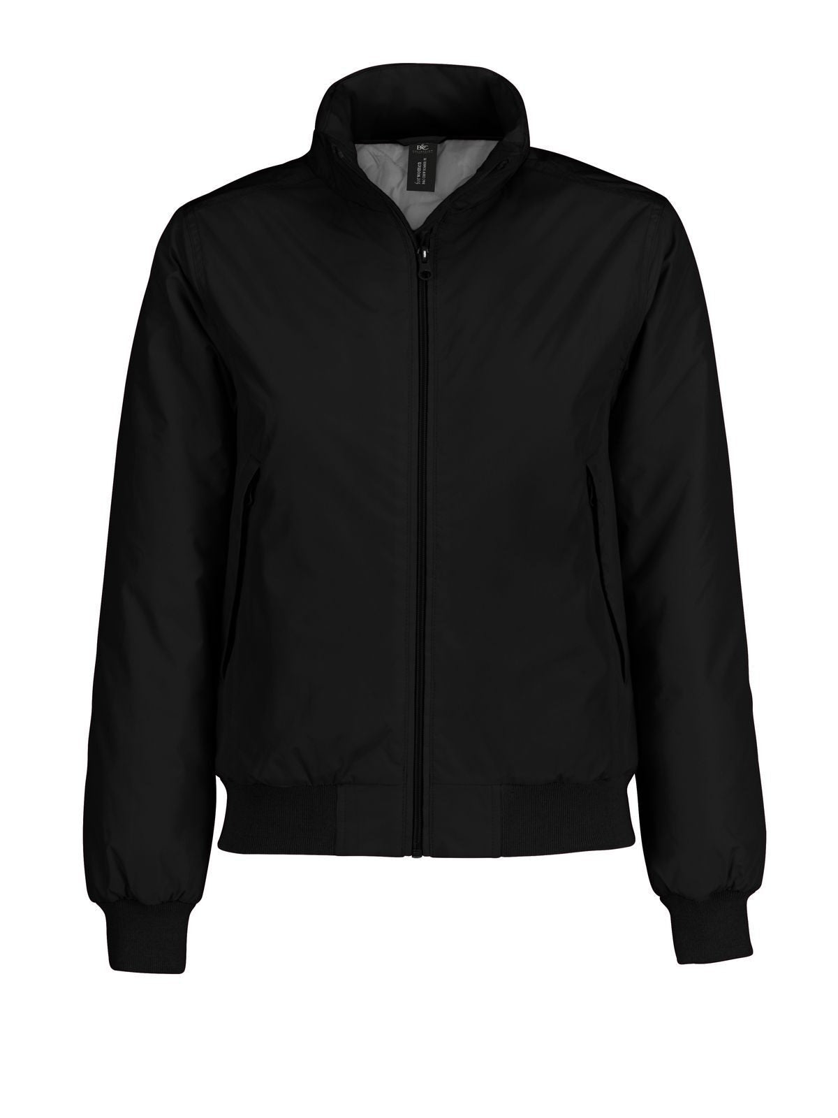 Crew Bomber Damen Jacke – B&C – Farbe Schwarz – individuell veredelbar
