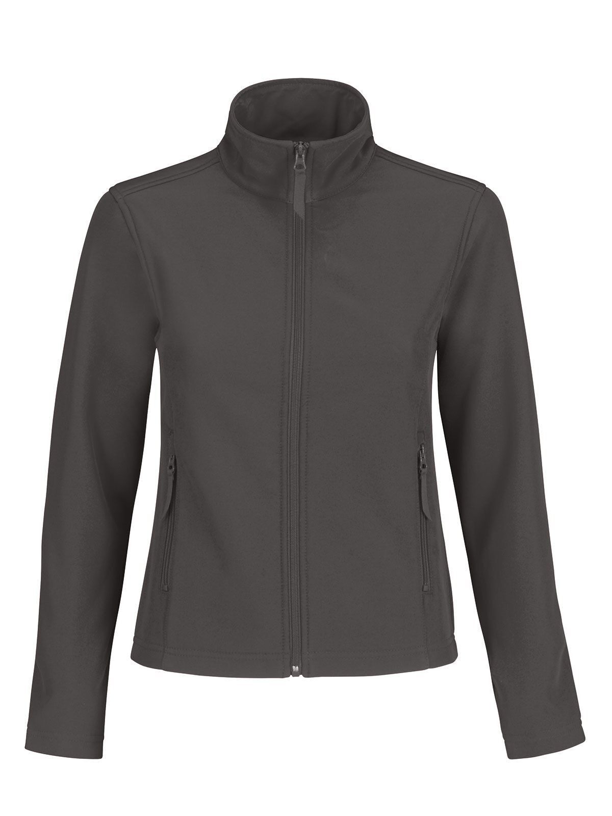 ID.701 Softshell Damen – B&C – Farbe Dunkelgrau – individuell veredelbar
