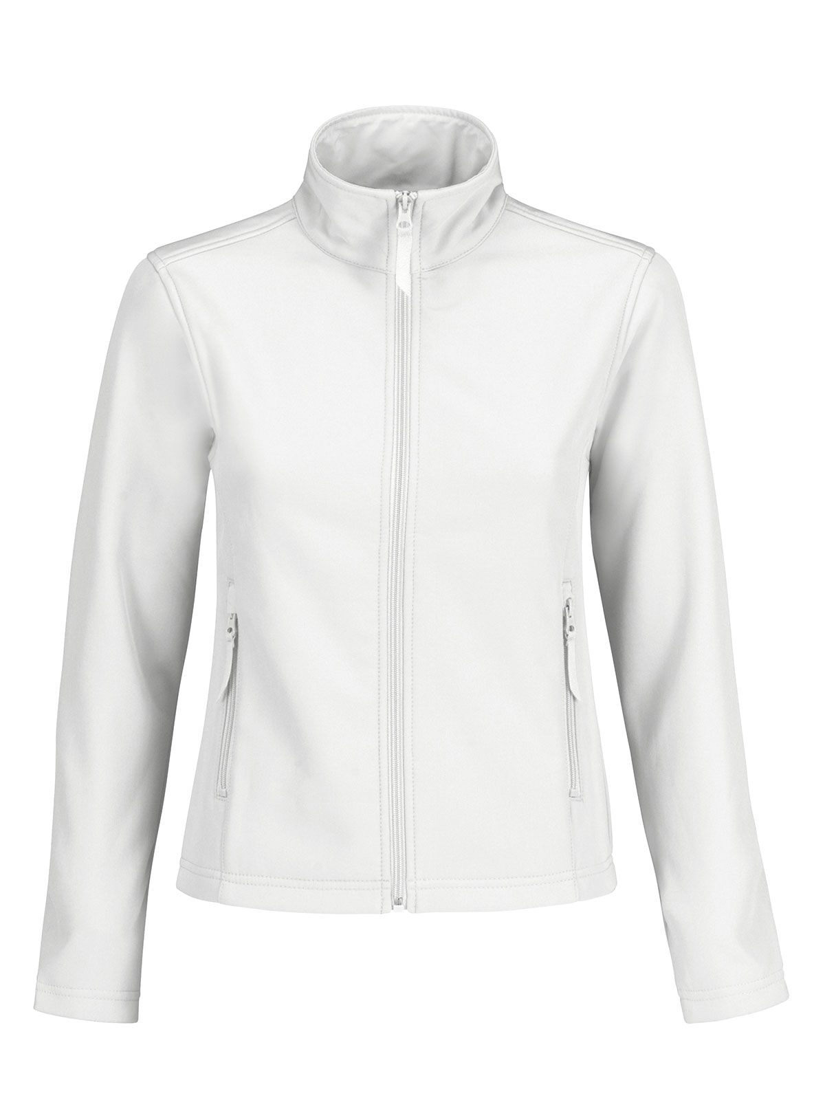 ID.701 Softshell Damen – B&C – Farbe Weiß – individuell veredelbar