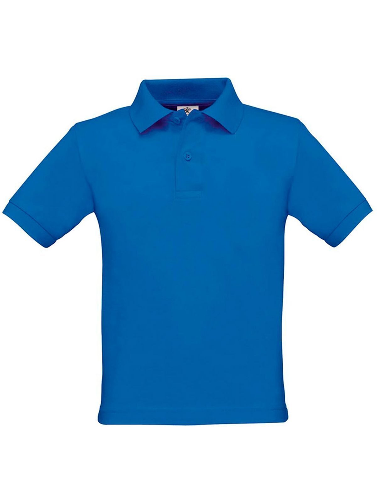 Safran Kinder Poloshirt – B&C – Farbe Royalblau – individuell veredelbar