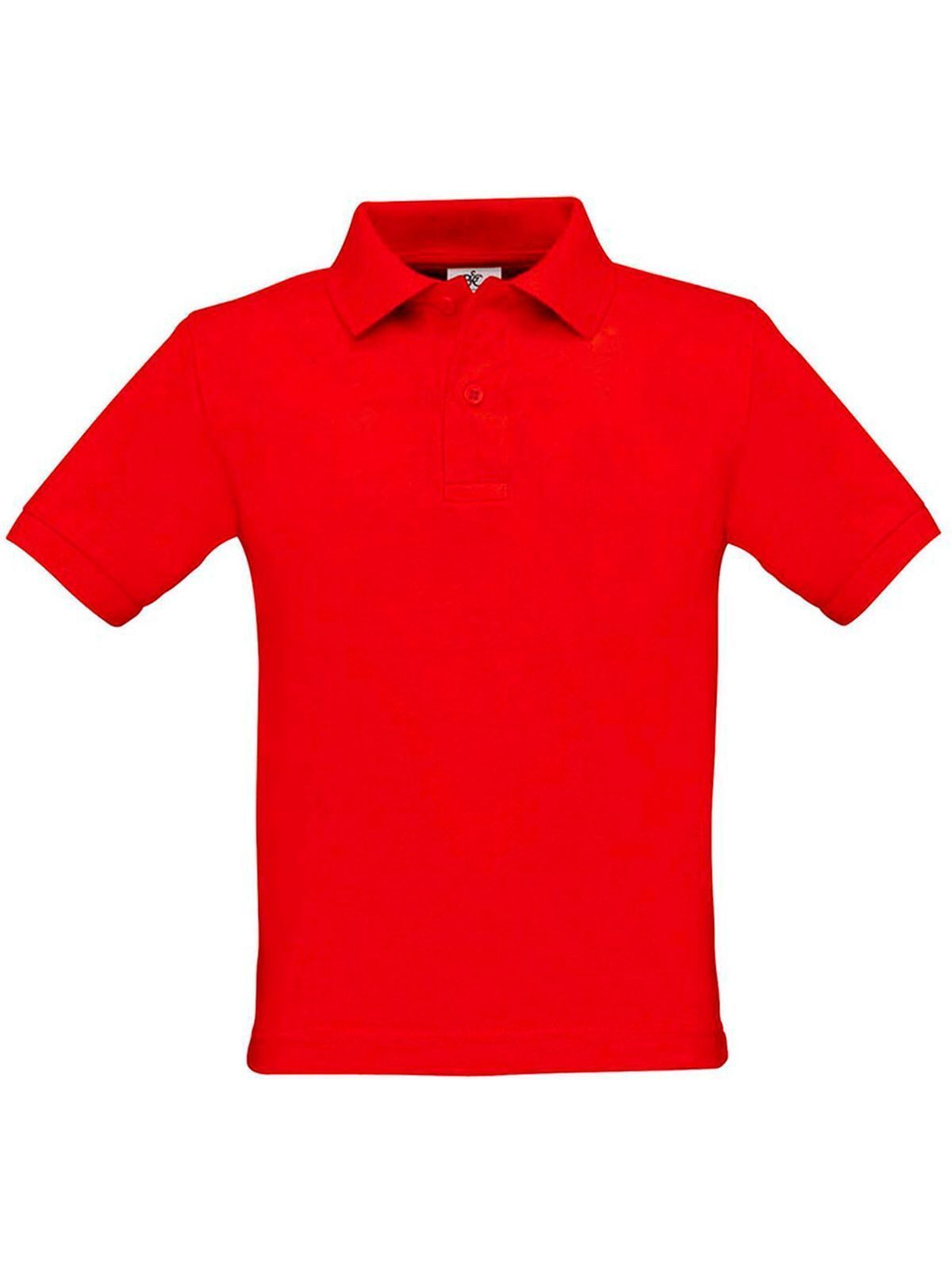 Safran Kinder Poloshirt – B&C – Farbe Rot – individuell veredelbar