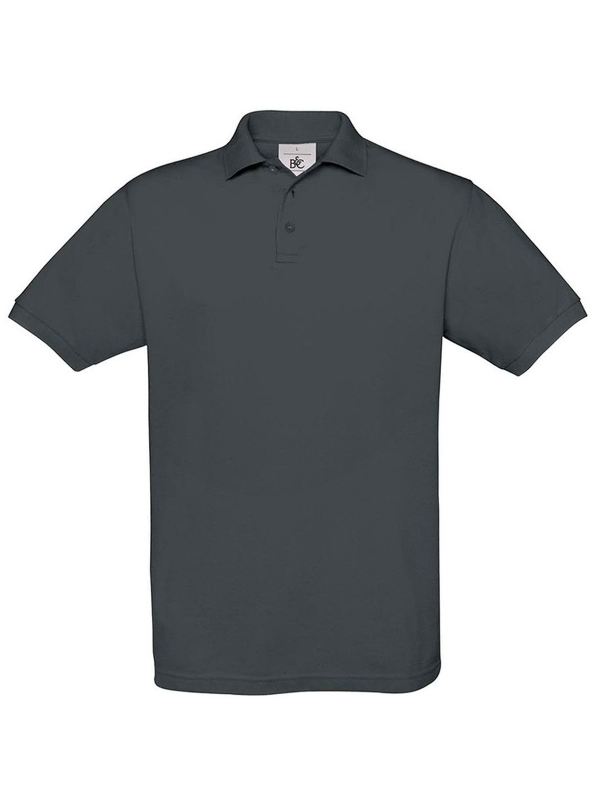 Safran Poloshirt – B&C – Farbe Dunkelgrau – individuell veredelbar