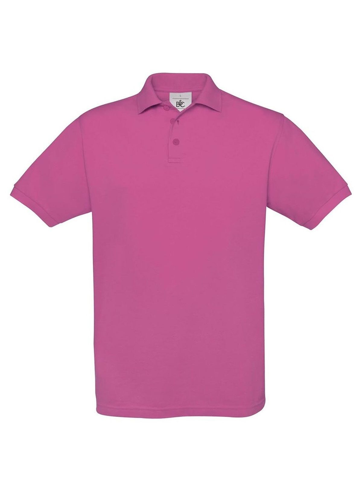 Safran Poloshirt – B&C – Farbe Fuchsia – individuell veredelbar