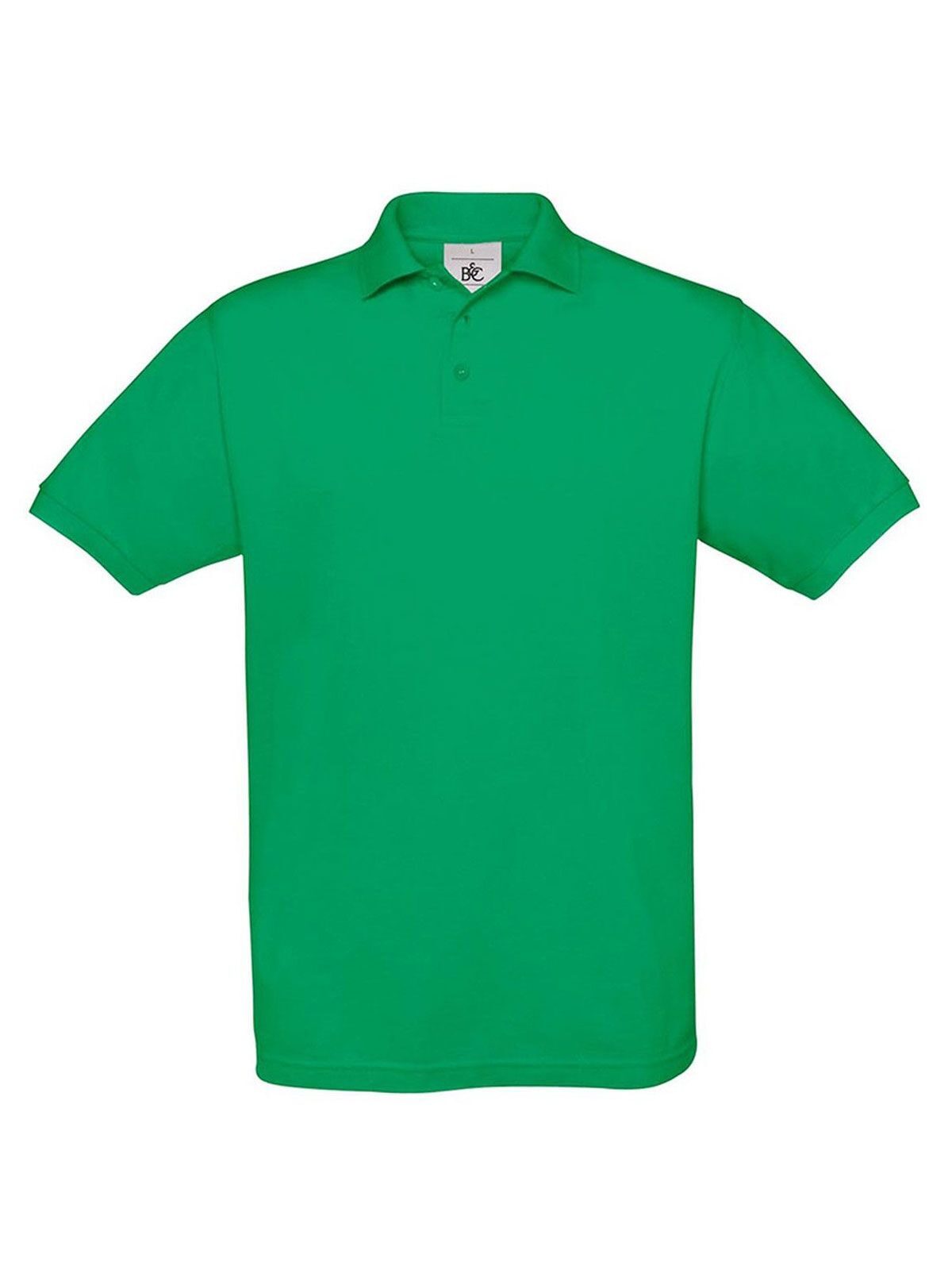 Safran Poloshirt – B&C – Farbe Kellygrün – individuell veredelbar