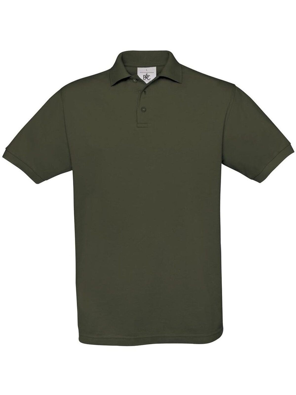 Safran Poloshirt – B&C – Farbe Khaki – individuell veredelbar