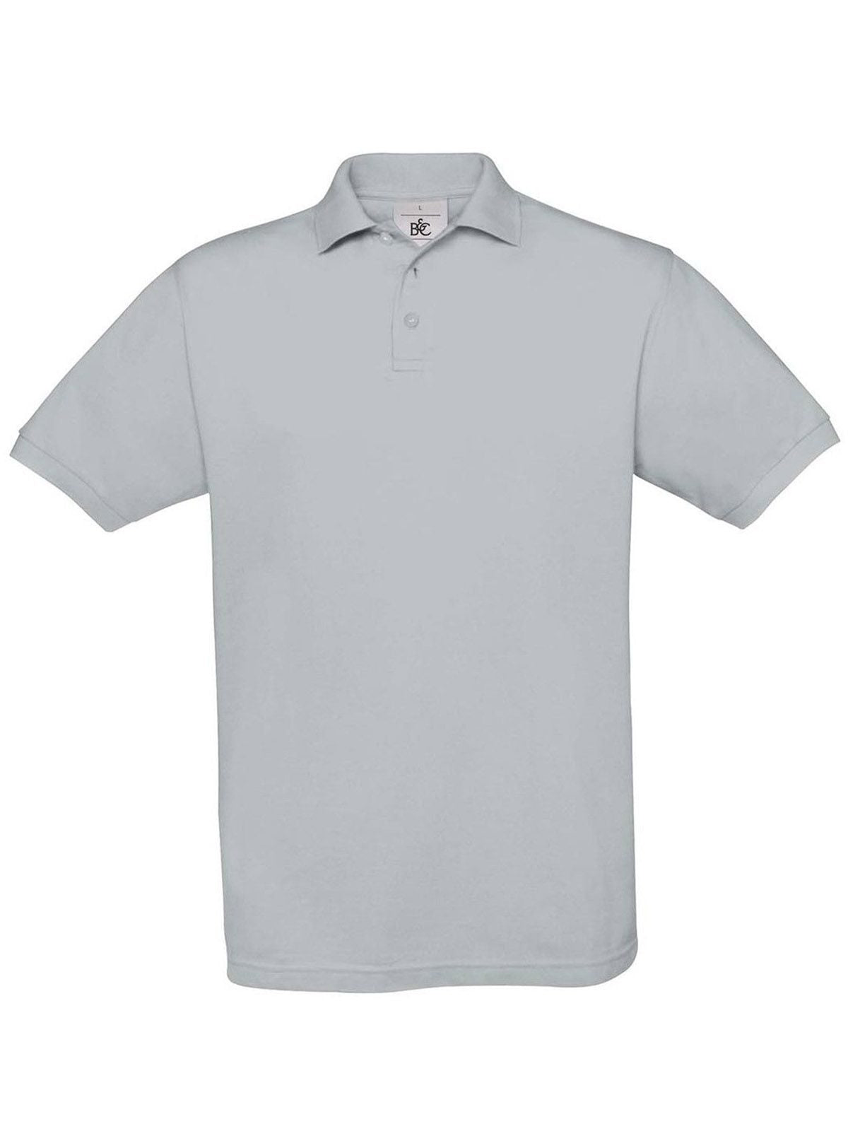 Safran Poloshirt – B&C – Farbe pacific grey – individuell veredelbar