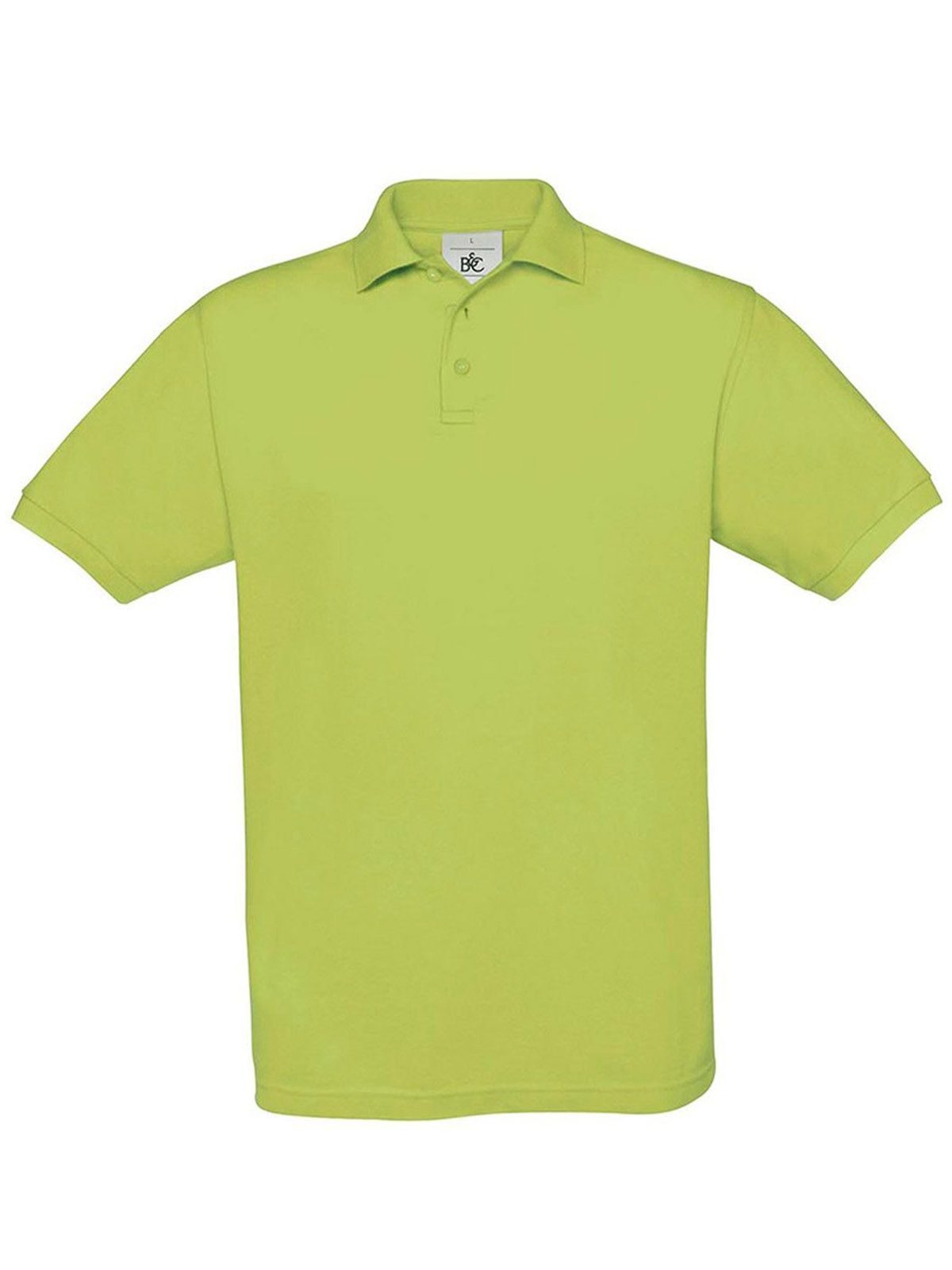 Safran Poloshirt – B&C – Farbe pistachio – individuell veredelbar