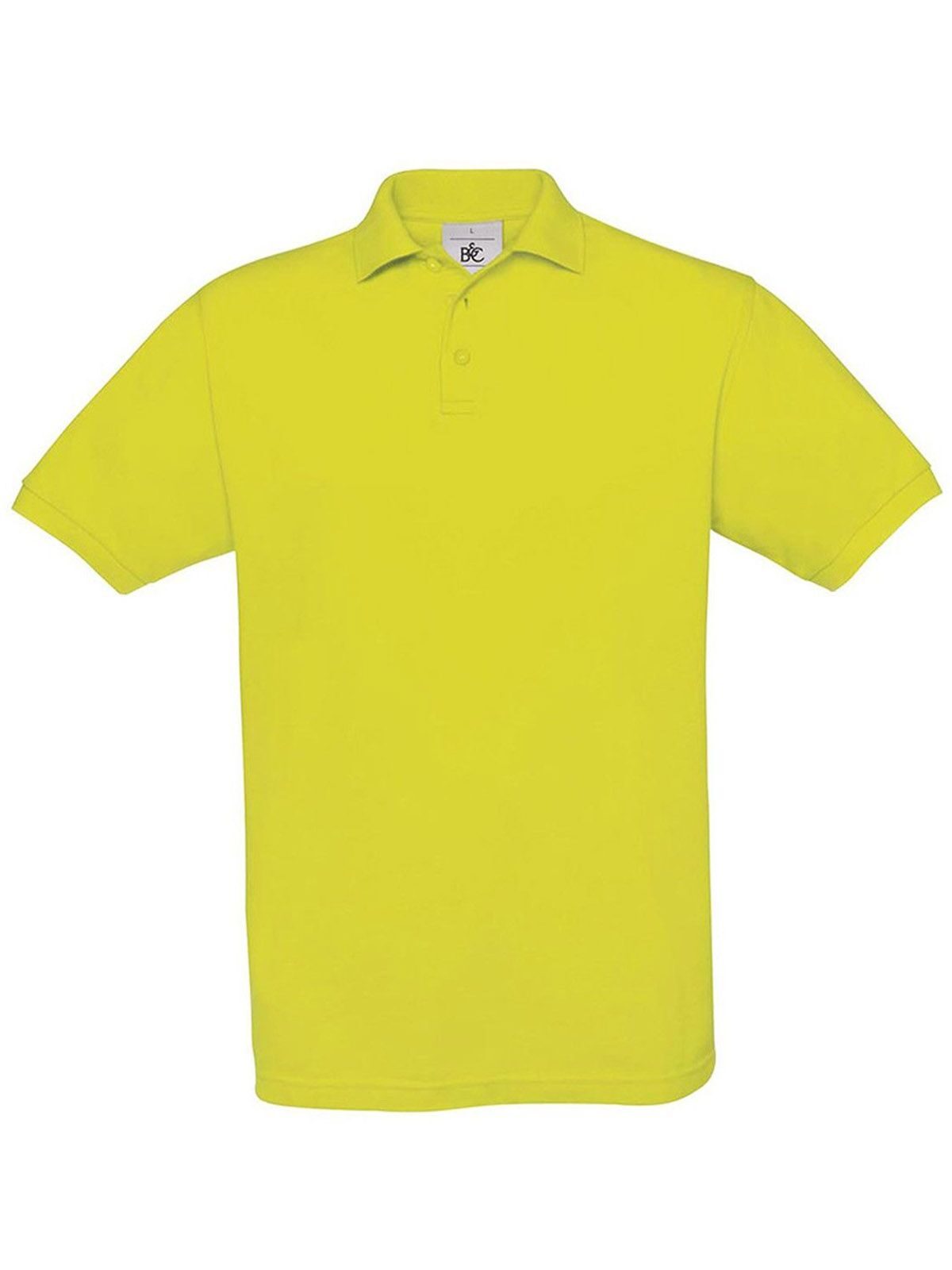 Safran Poloshirt – B&C – Farbe pixel lime – individuell veredelbar