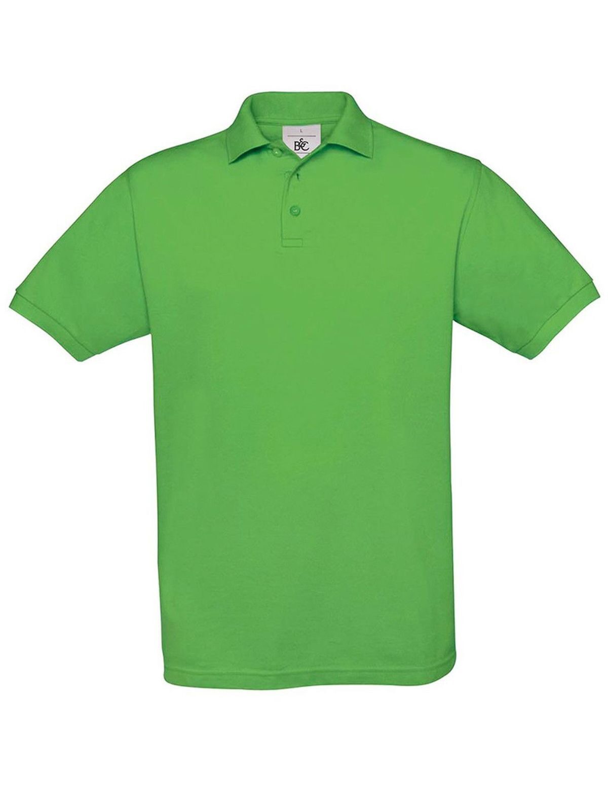 Safran Poloshirt – B&C – Farbe real green – individuell veredelbar