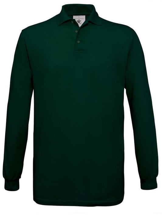 Safran LSL Poloshirt – B&C – Farbe bottle green – individuell veredelbar
