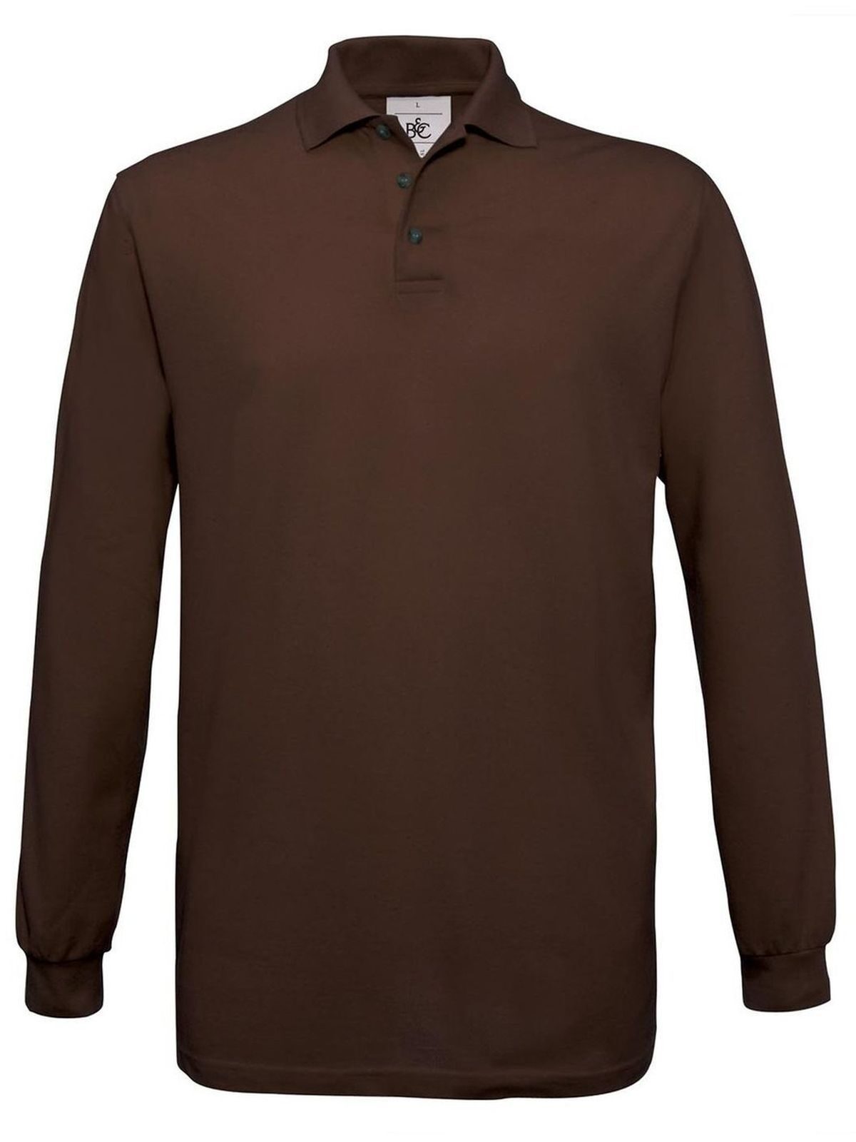 Safran LSL Poloshirt – B&C – Farbe Braun – individuell veredelbar
