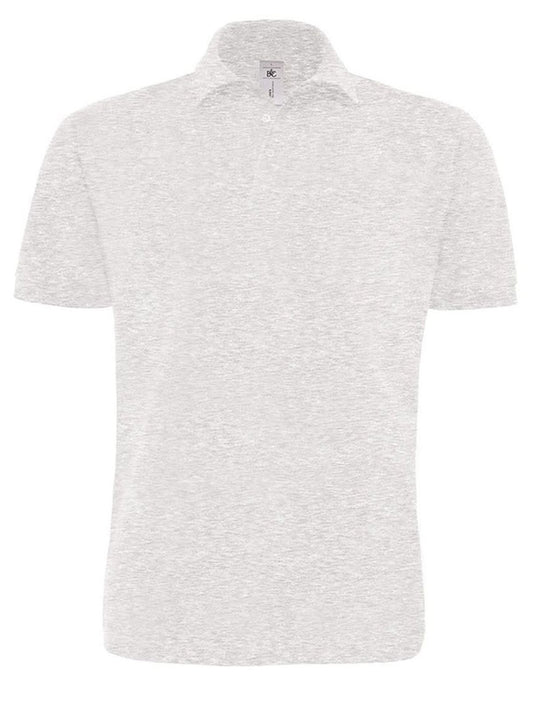 Heavymill Poloshirt – B&C – Farbe ash – individuell veredelbar