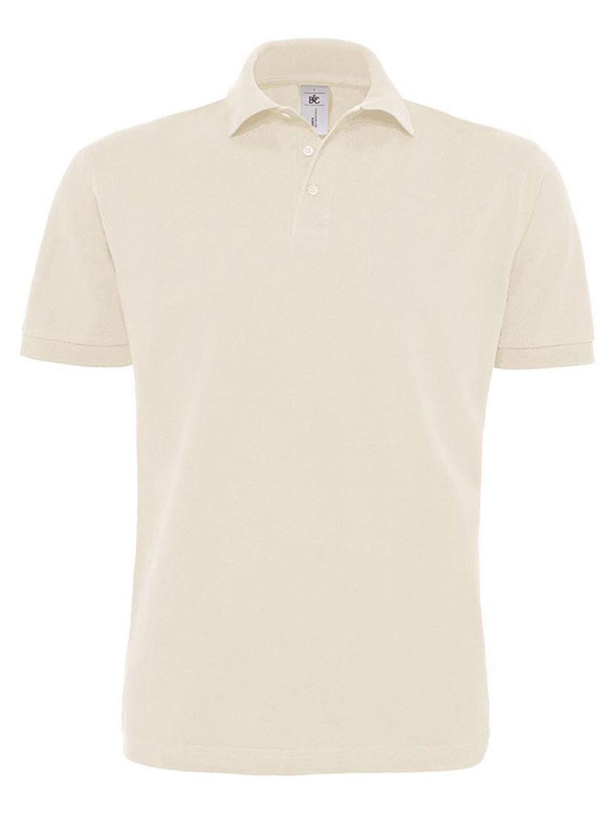 Heavymill Poloshirt – B&C – Farbe Natur – individuell veredelbar