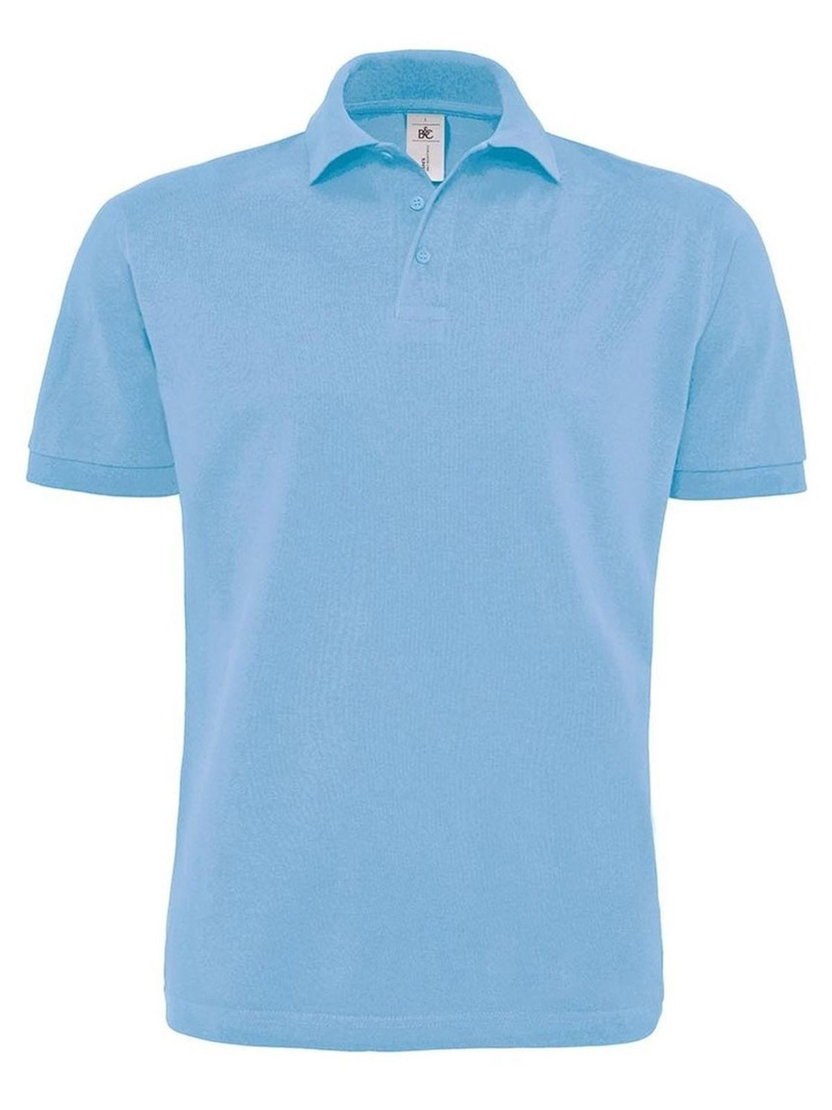 Heavymill Poloshirt – B&C – Farbe Hellblau – individuell veredelbar
