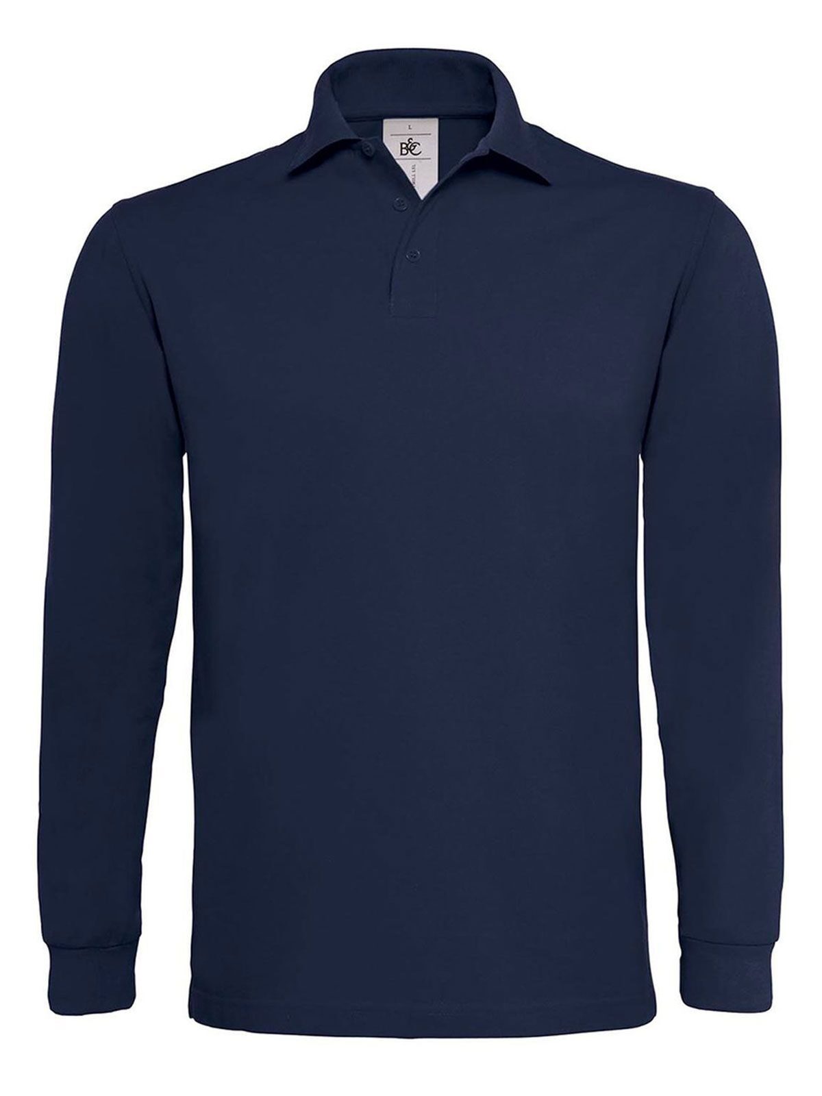 Heavymill LSL Poloshirt – B&C – Farbe Navy – individuell veredelbar