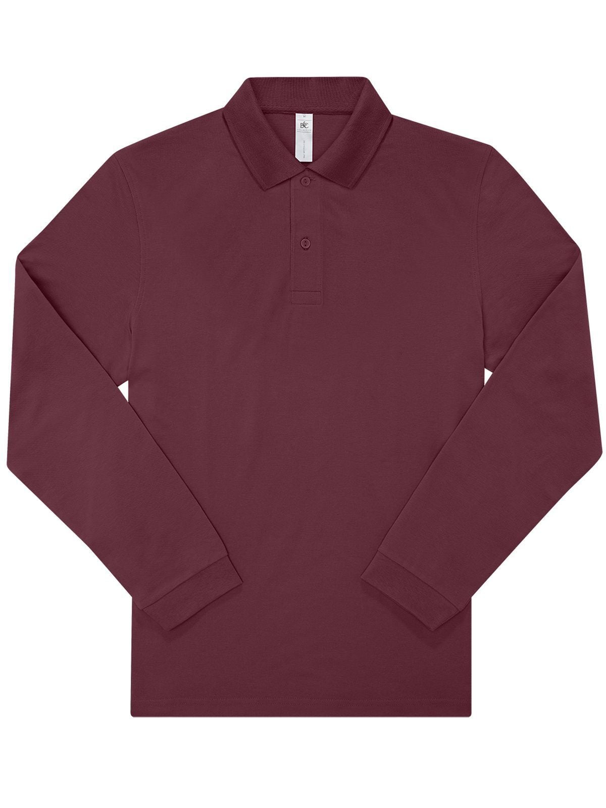 My polo 180 LSL Herren Poloshirt – B&C – Farbe Burgundy – individuell veredelbar
