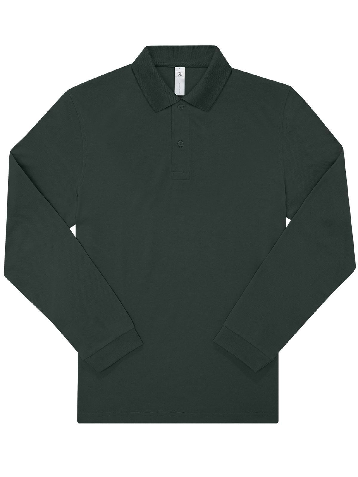 My polo 180 LSL Herren Poloshirt – B&C – Farbe dark forest – individuell veredelbar