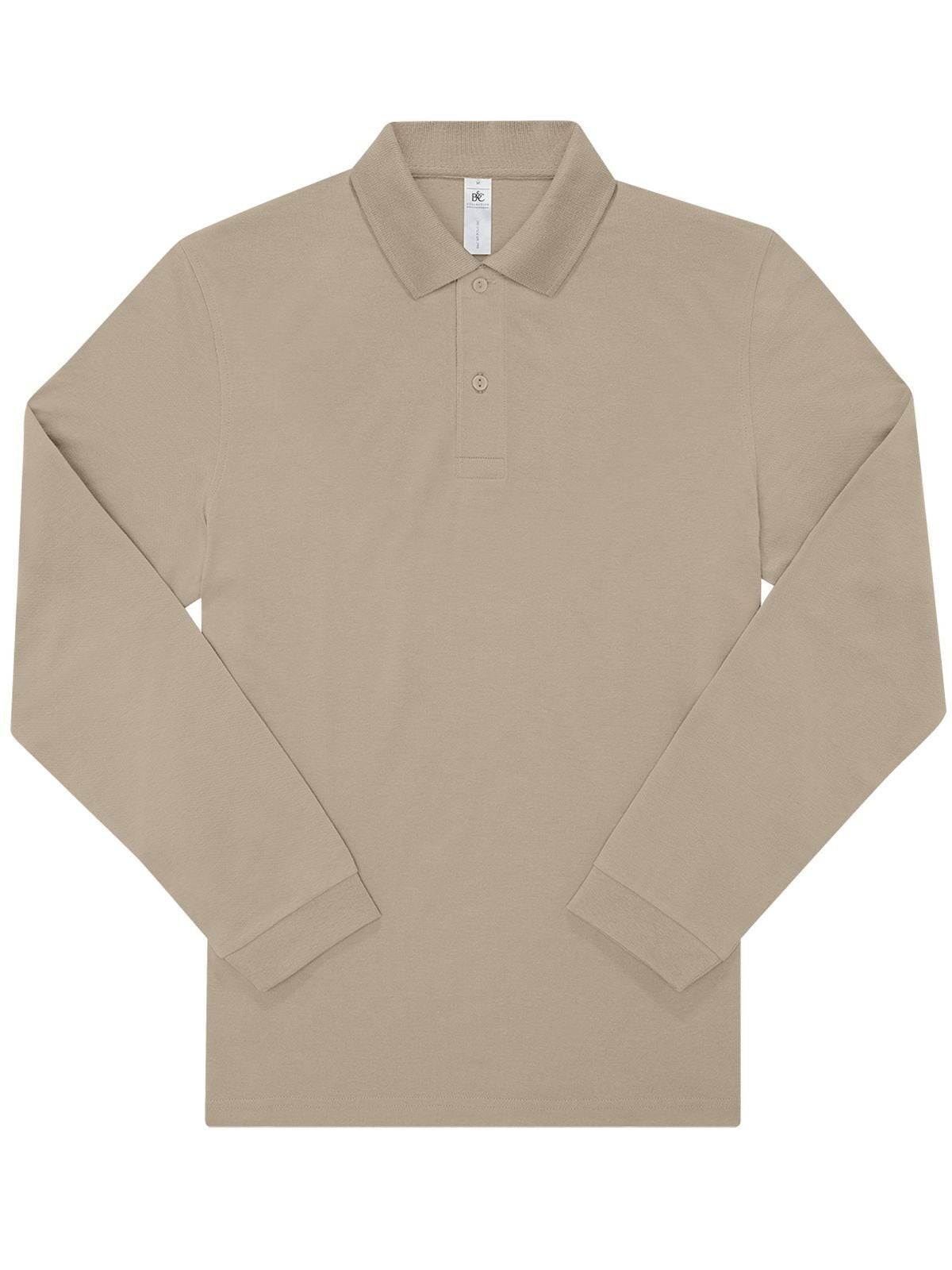 My polo 180 LSL Herren Poloshirt – B&C – Farbe Mastic – individuell veredelbar