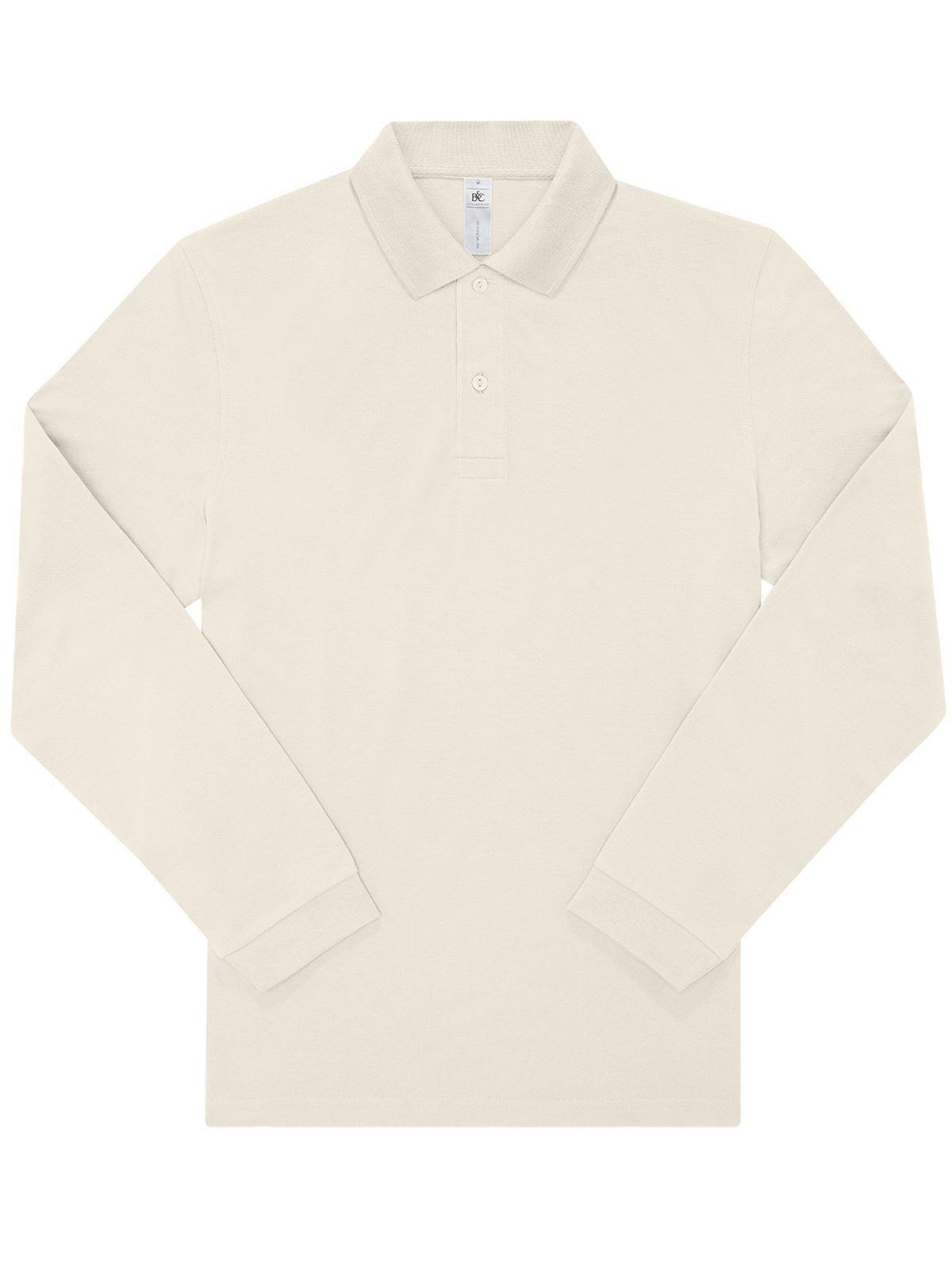 My polo 180 LSL Herren Poloshirt – B&C – Farbe Off White – individuell veredelbar