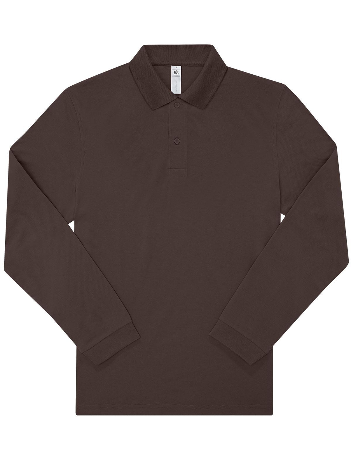 My polo 180 LSL Herren Poloshirt – B&C – Farbe roasted coffee – individuell veredelbar