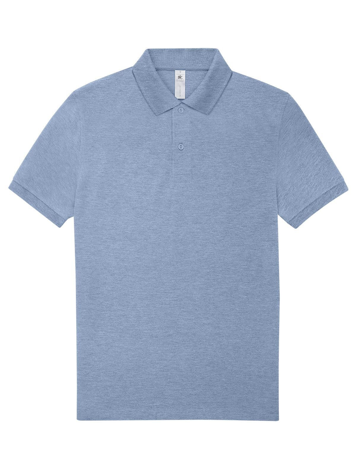 My polo 210 Poloshirt – B&C – Farbe heather blue – individuell veredelbar