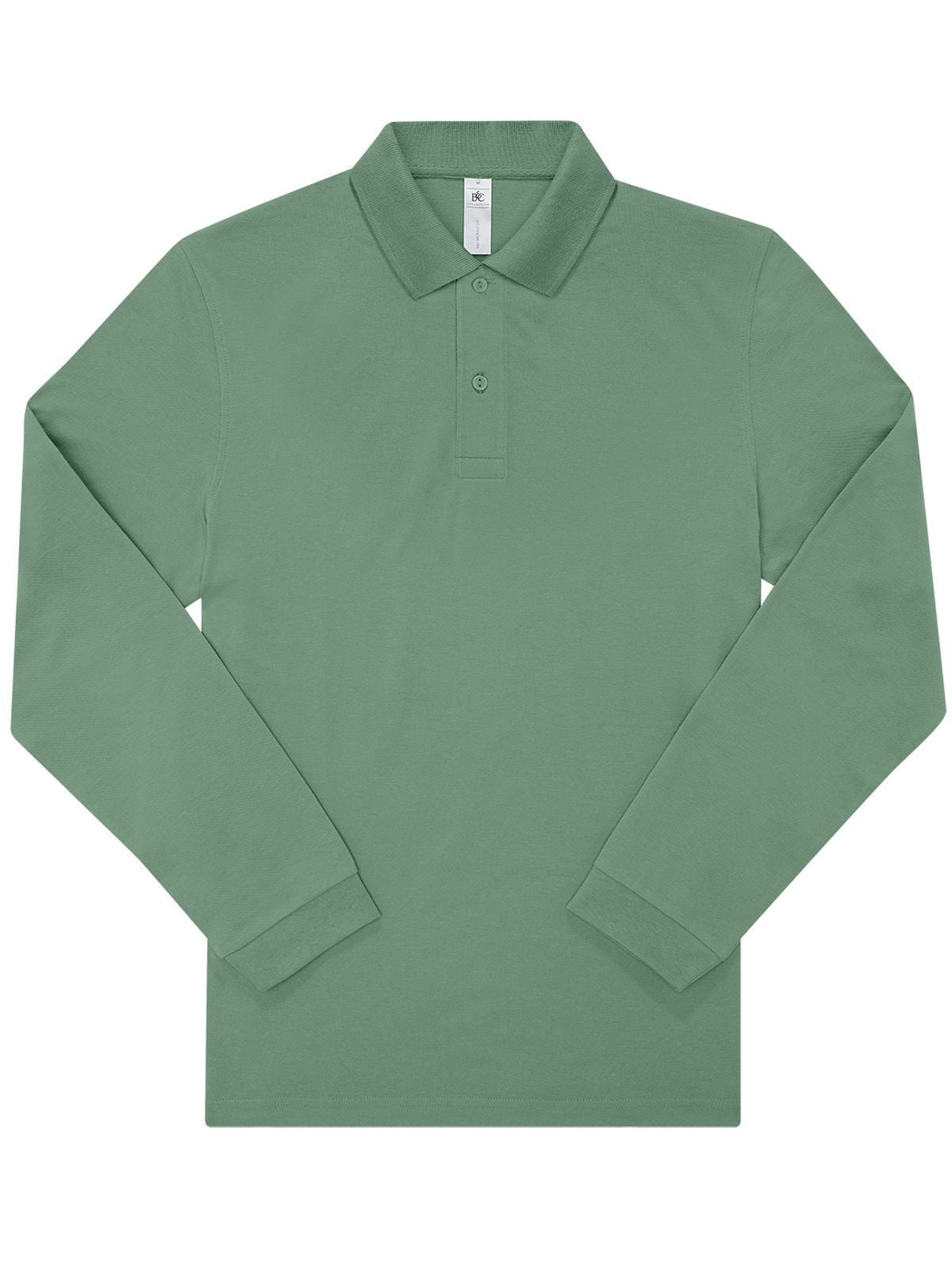 My polo 210 LSL Poloshirt – B&C – Farbe amalfi green – individuell veredelbar