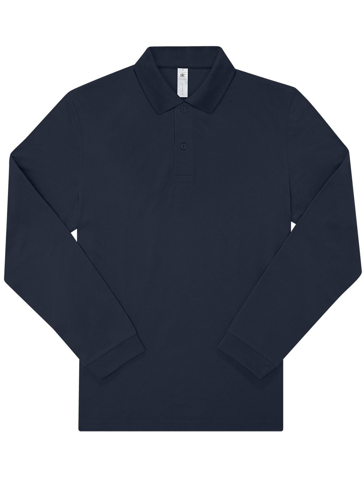 My polo 210 LSL Poloshirt – B&C – Farbe Navy – individuell veredelbar