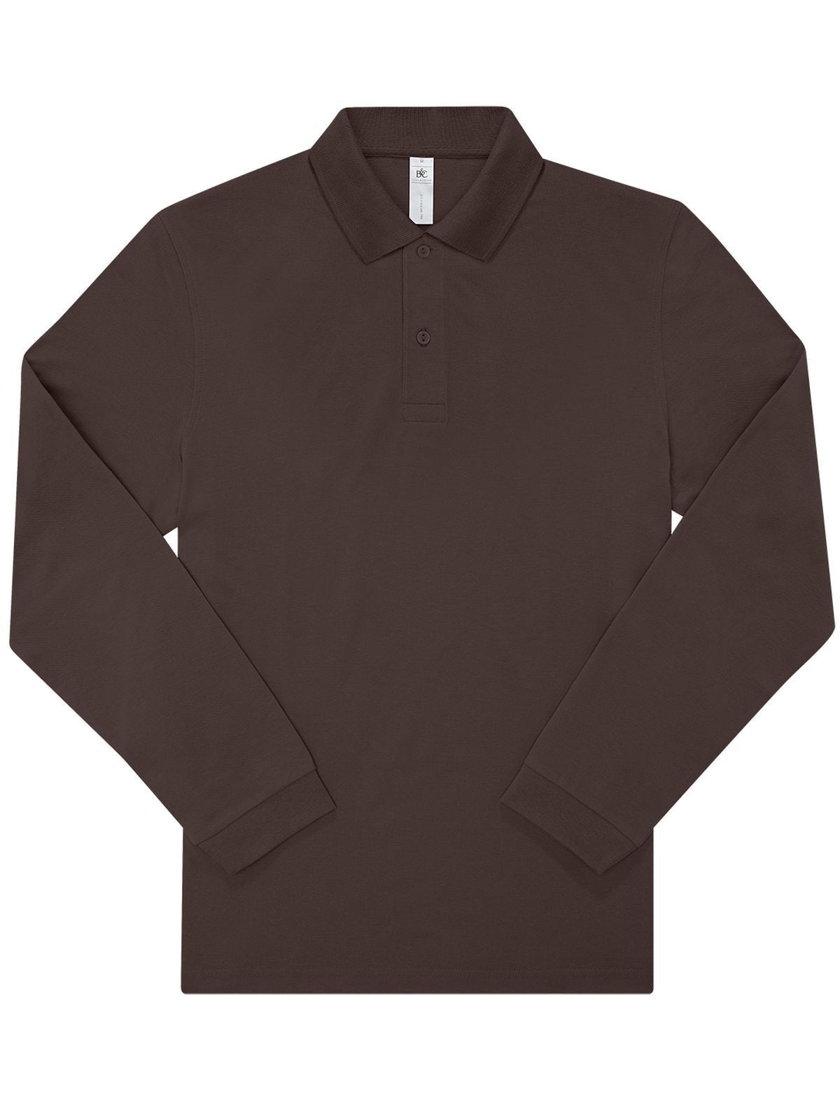 My polo 210 LSL Poloshirt – B&C – Farbe roasted coffee – individuell veredelbar