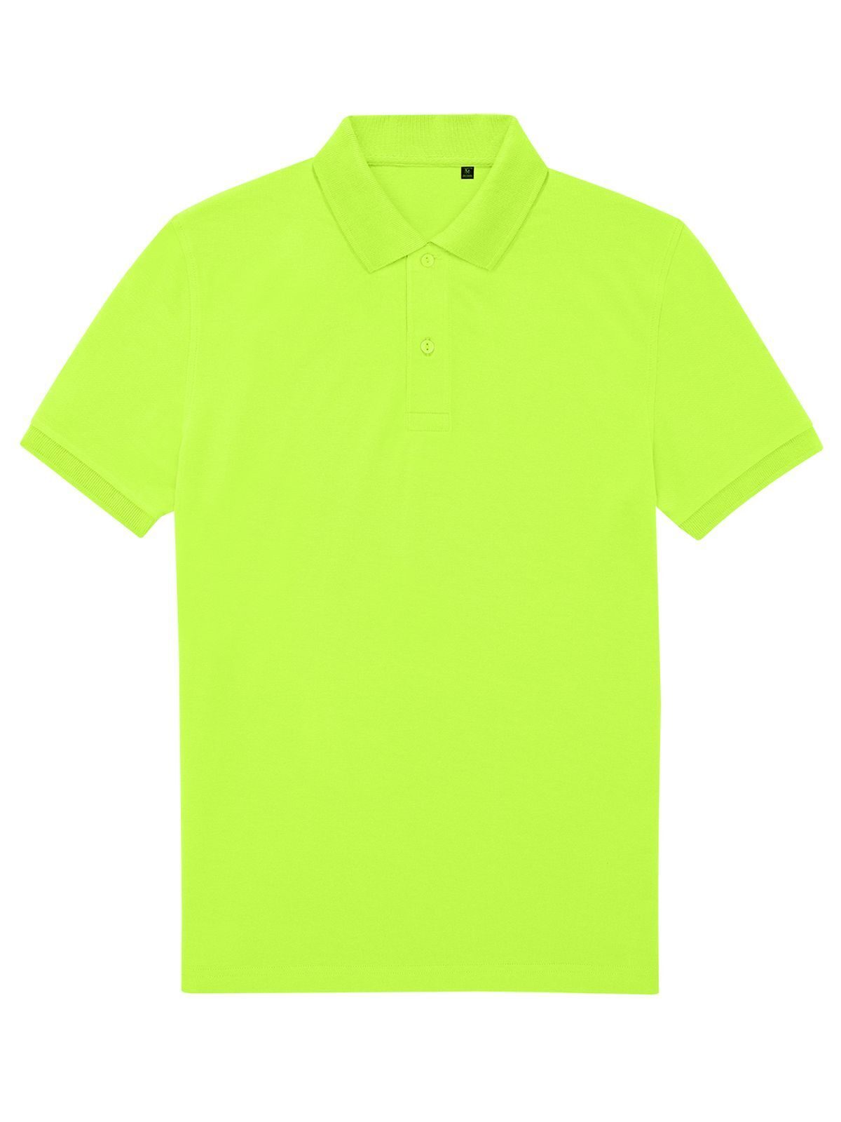 My Eco polo 65/35 Herren Poloshirt – B&C – Farbe acid lime – individuell veredelbar