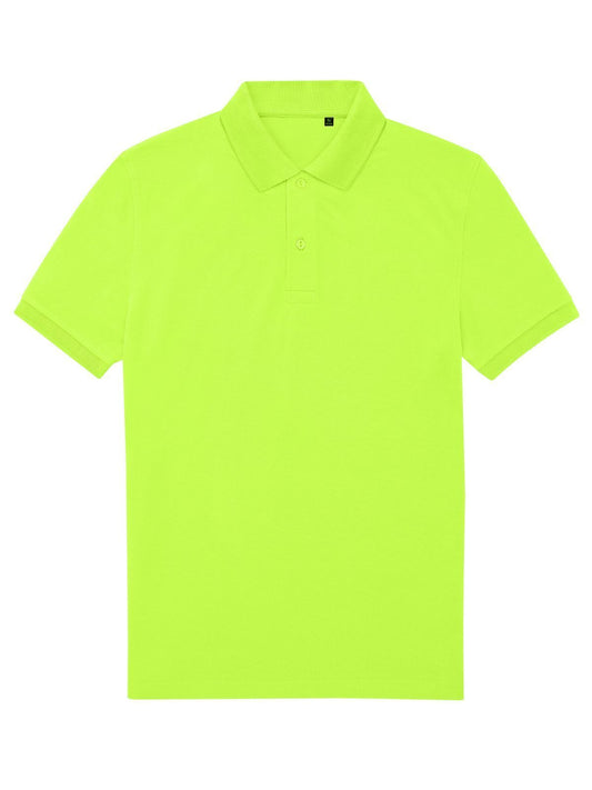 My Eco polo 65/35 Herren Poloshirt – B&C – Farbe acid lime – individuell veredelbar