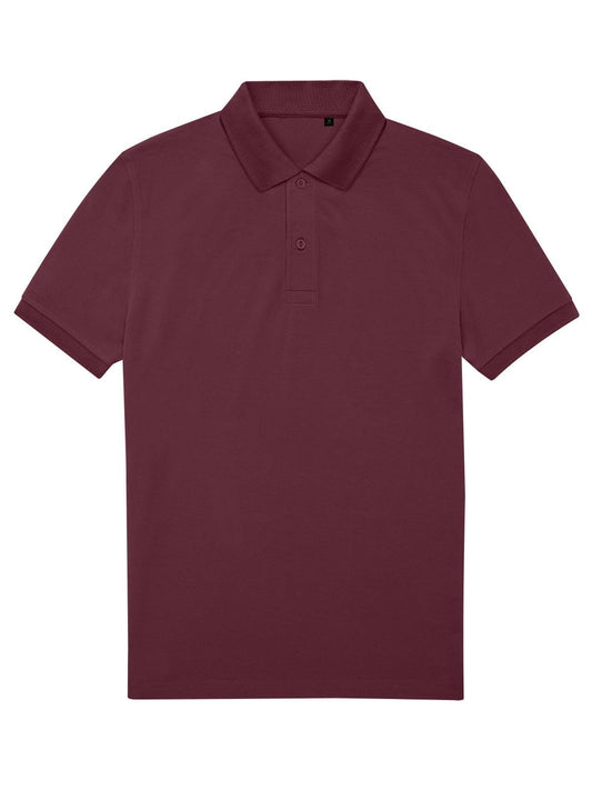 My Eco polo 65/35 Herren Poloshirt – B&C – Farbe Burgundy – individuell veredelbar