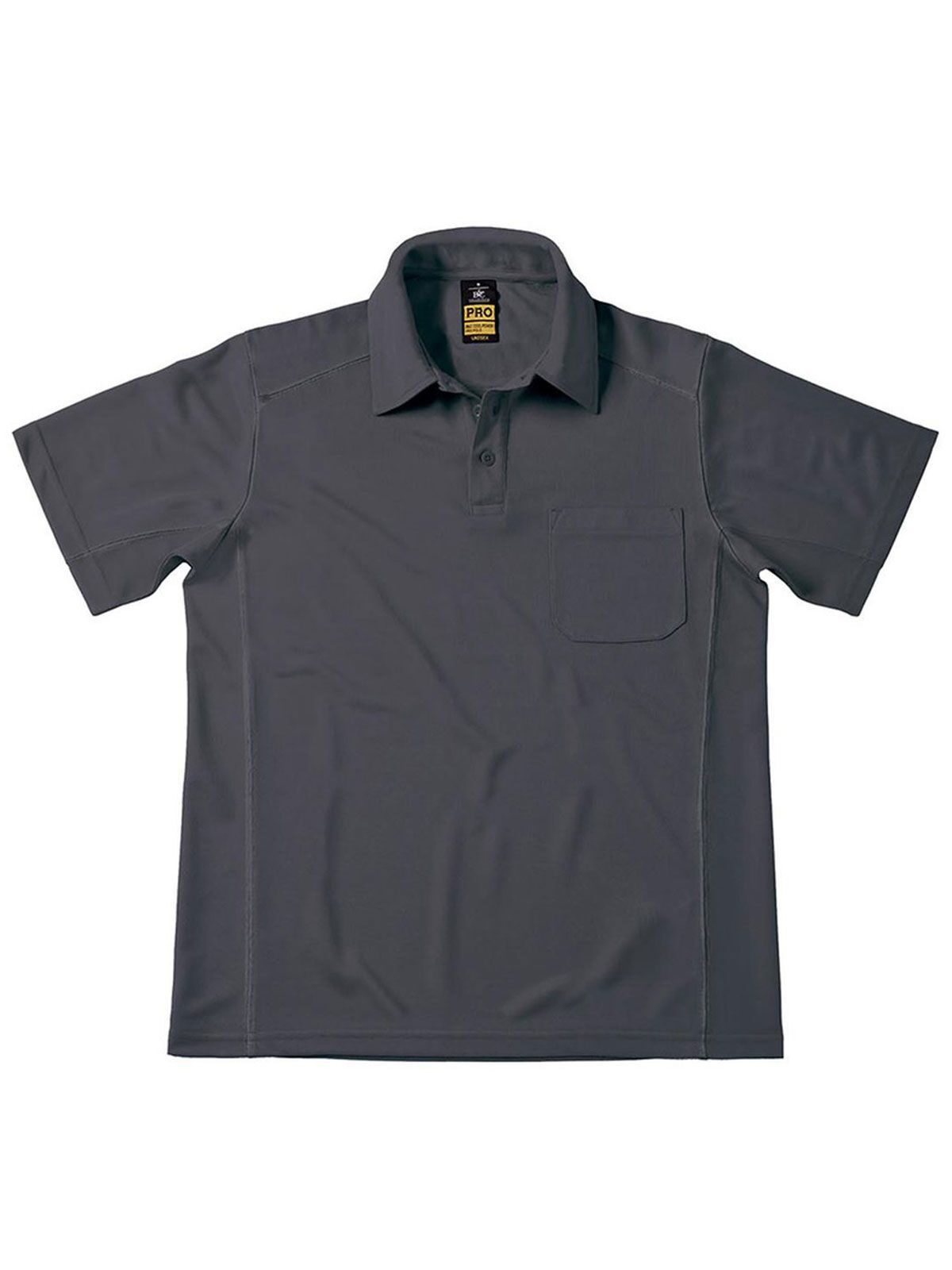 Coolpower Pro Polo Poloshirt – B&C – Farbe Dunkelgrau – individuell veredelbar