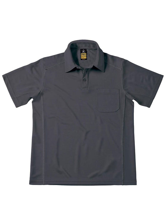 Coolpower Pro Polo Poloshirt – B&C – Farbe Dunkelgrau – individuell veredelbar