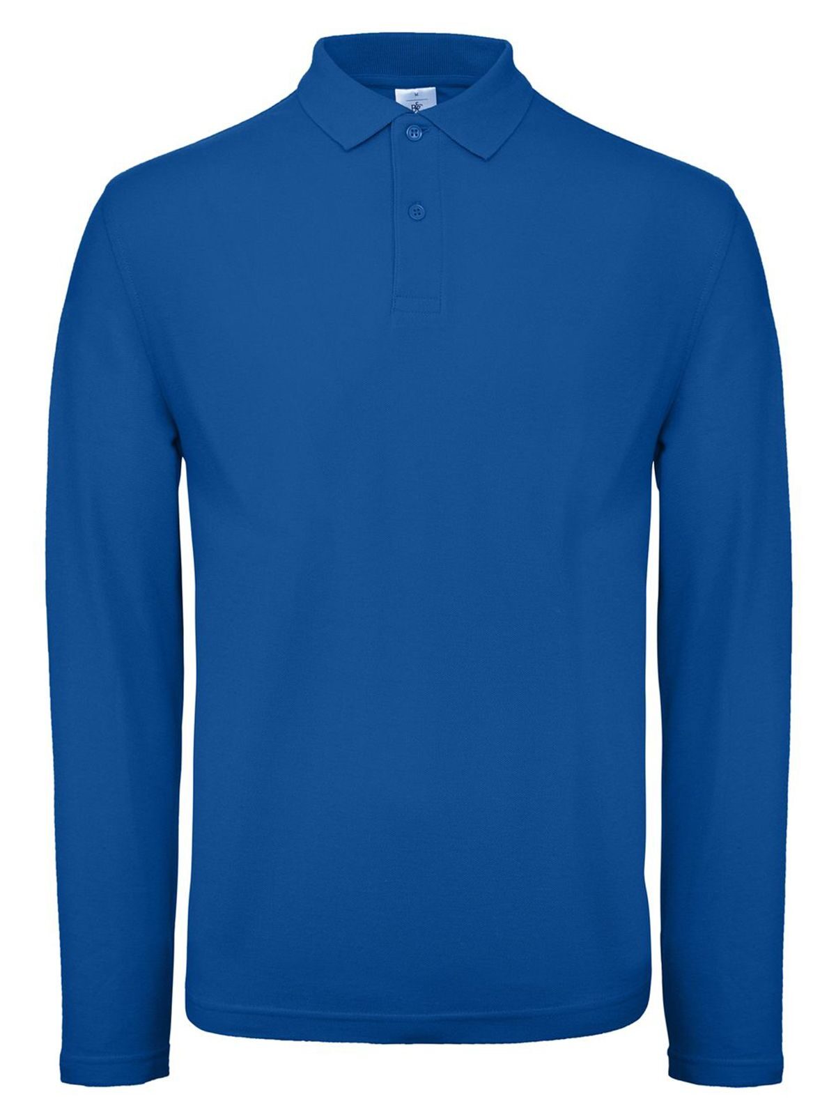 ID.001 LSL Herren Poloshirt – B&C – Farbe Royalblau – individuell veredelbar