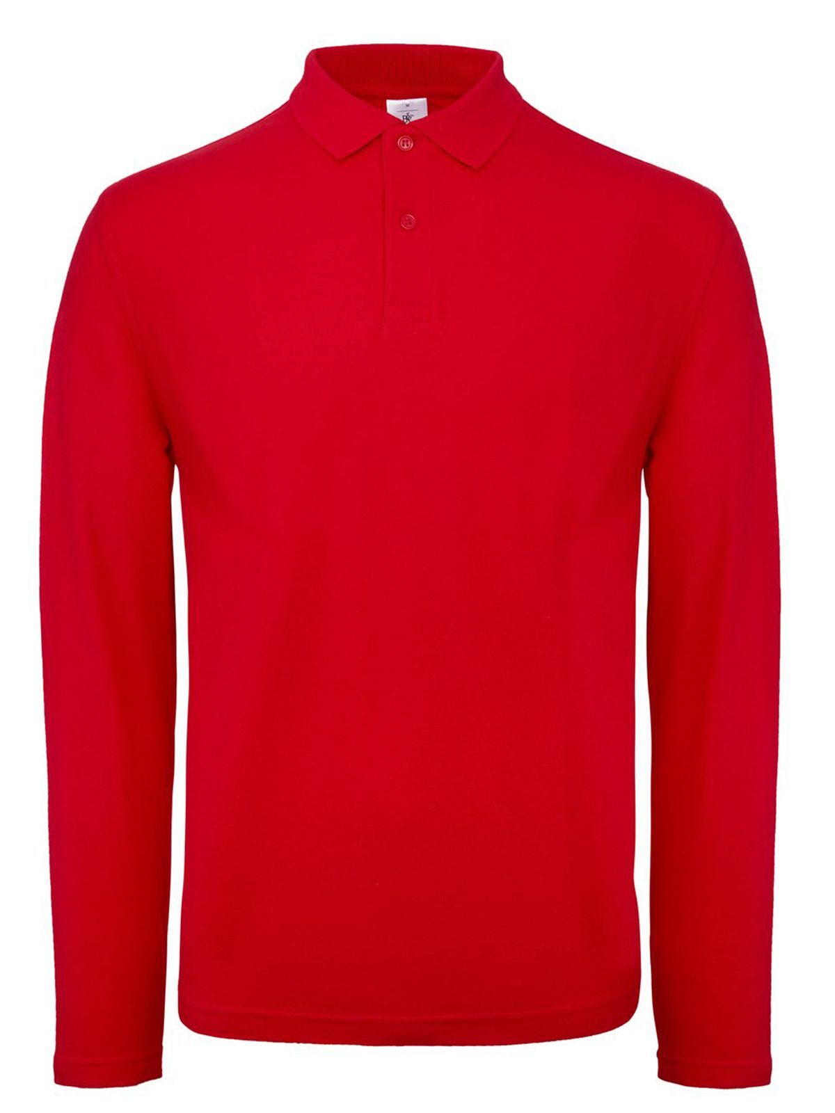 ID.001 LSL Herren Poloshirt – B&C – Farbe Rot – individuell veredelbar