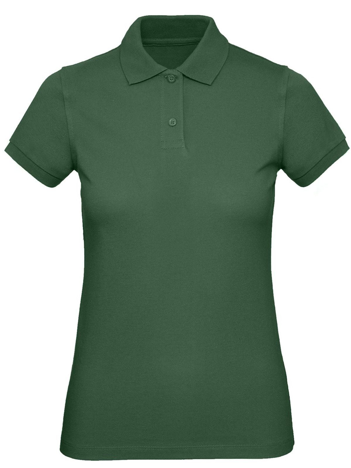 Inspire Polo Damen Poloshirt – B&C – Farbe bottle green – individuell veredelbar