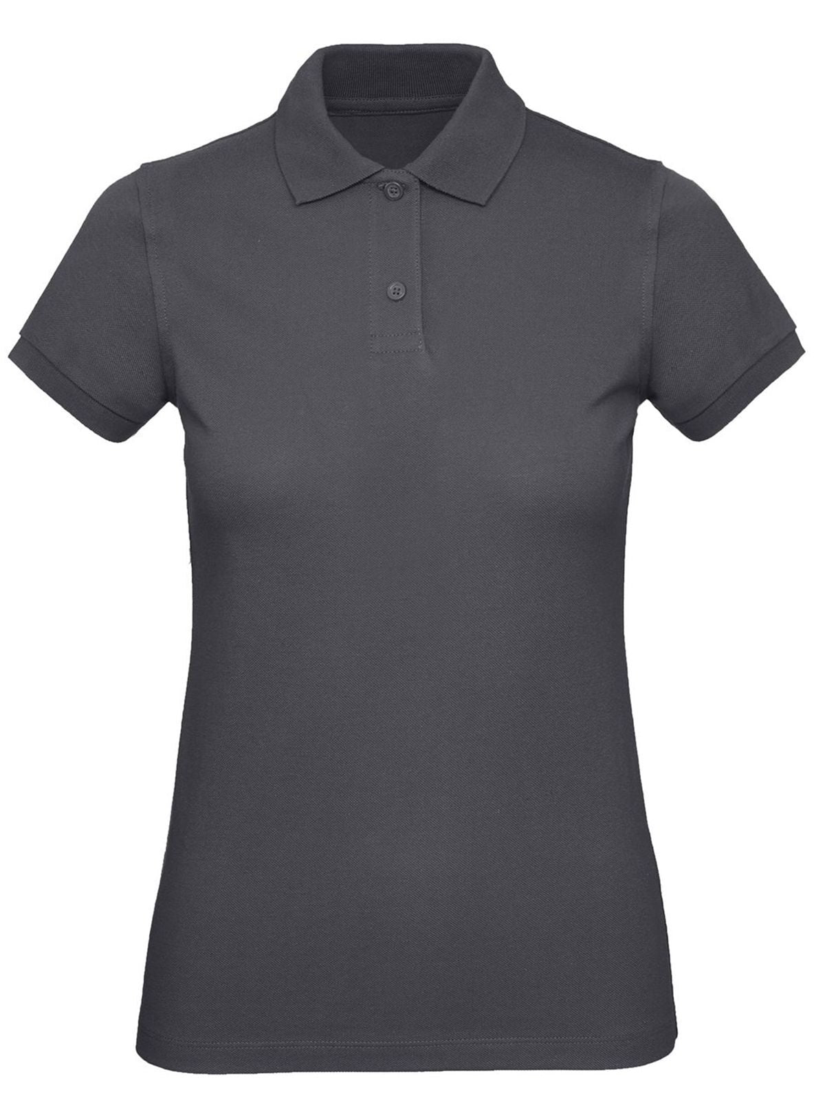 Inspire Polo Damen Poloshirt – B&C – Farbe Dunkelgrau – individuell veredelbar