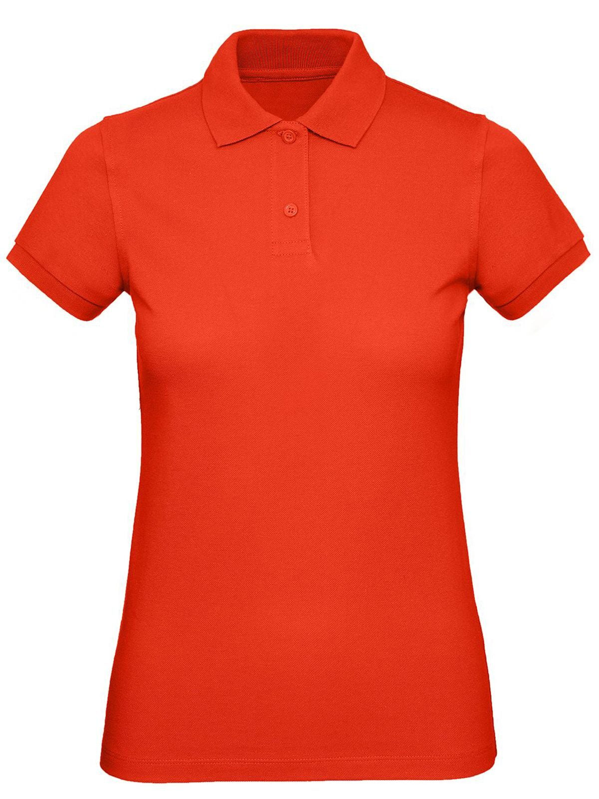 Inspire Polo Damen Poloshirt – B&C – Farbe fire red – individuell veredelbar