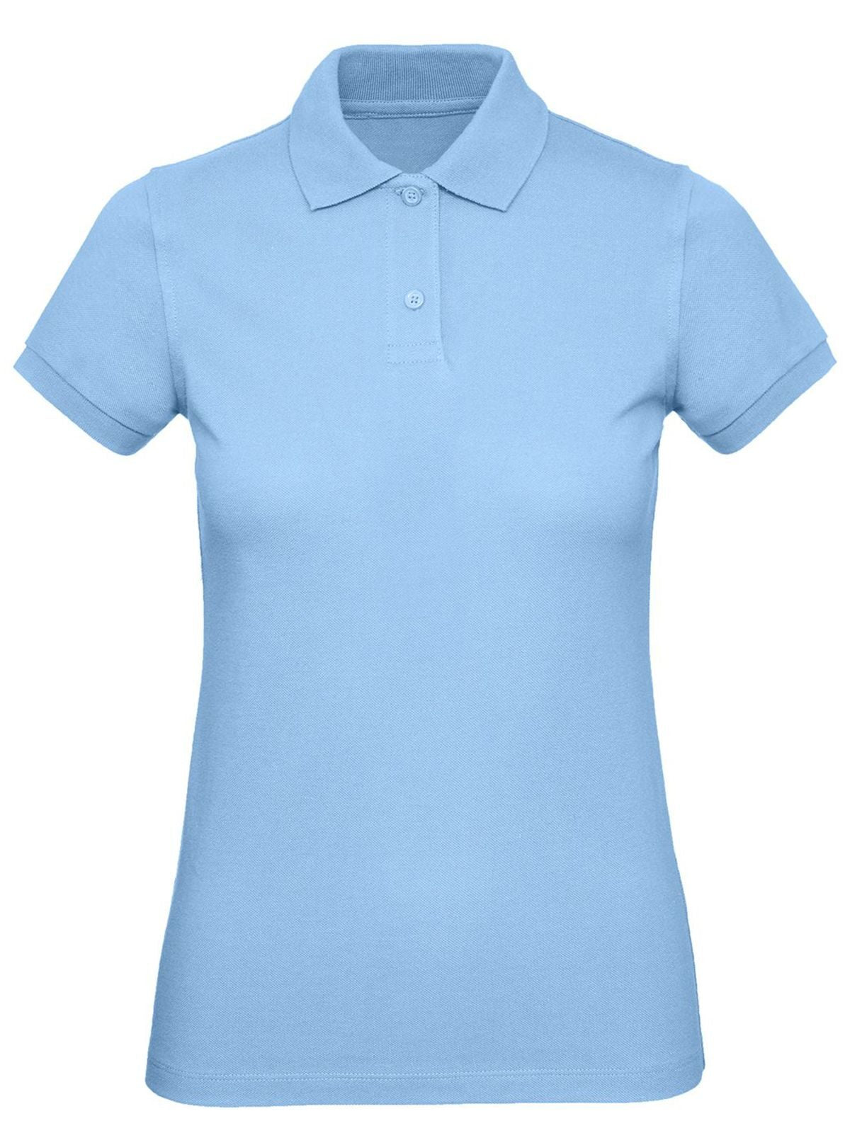 Inspire Polo Damen Poloshirt – B&C – Farbe Hellblau – individuell veredelbar