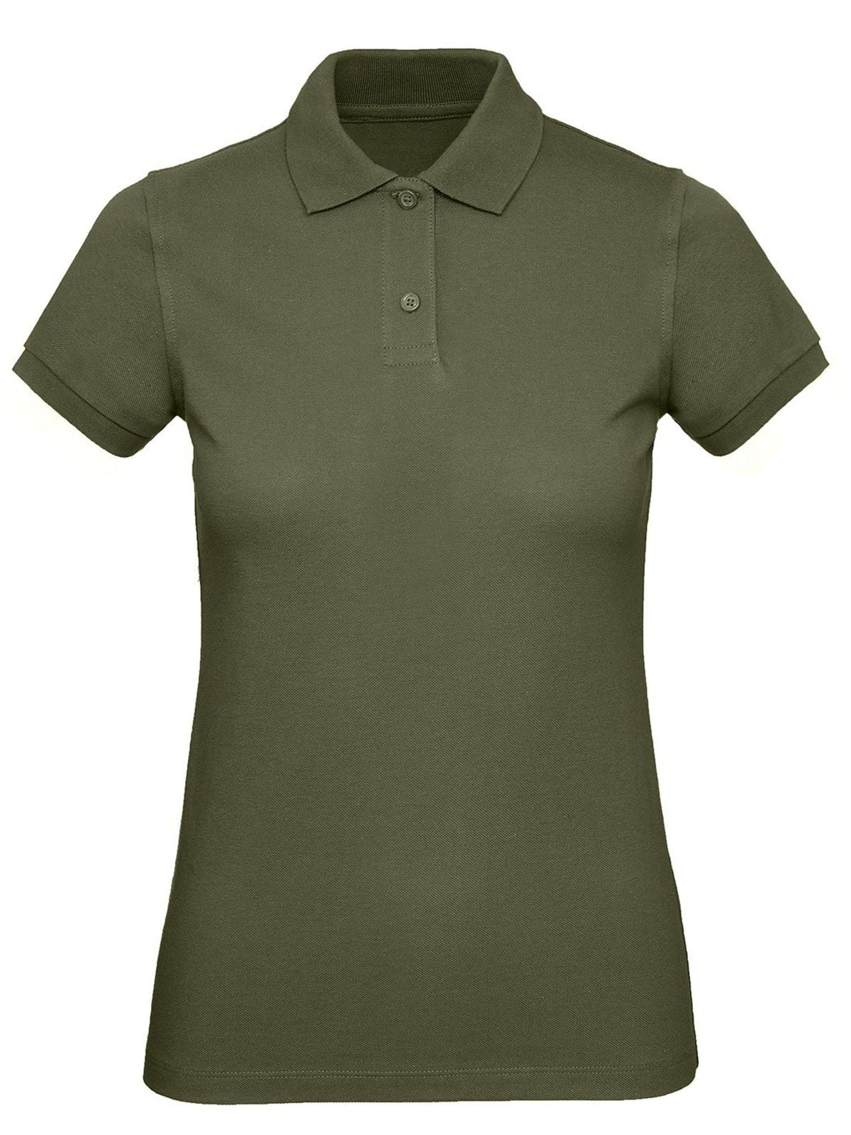 Inspire Polo Damen Poloshirt – B&C – Farbe urban khaki – individuell veredelbar