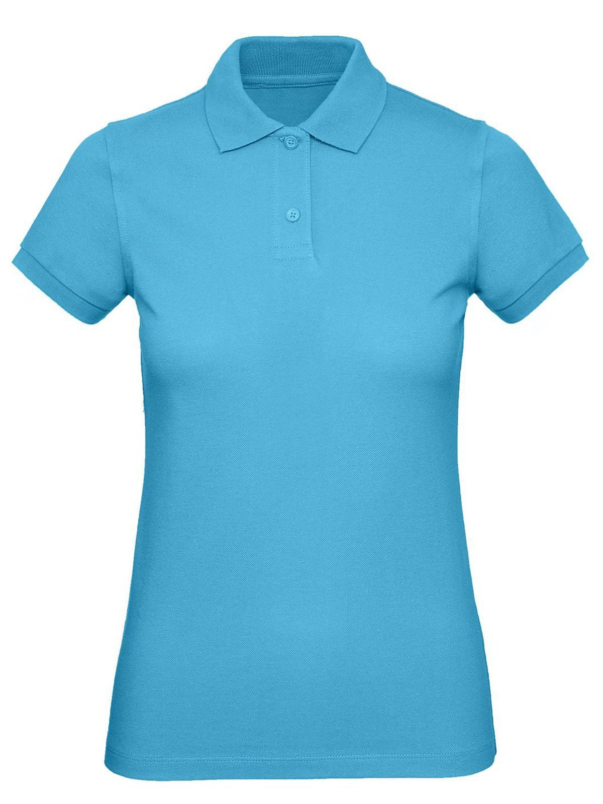 Inspire Polo Damen Poloshirt – B&C – Farbe very turquoise – individuell veredelbar