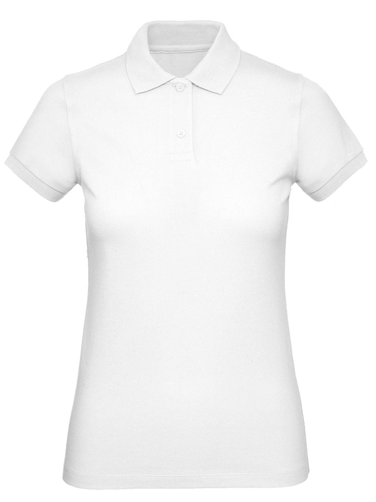 Inspire Polo Damen Poloshirt – B&C – Farbe Weiß – individuell veredelbar