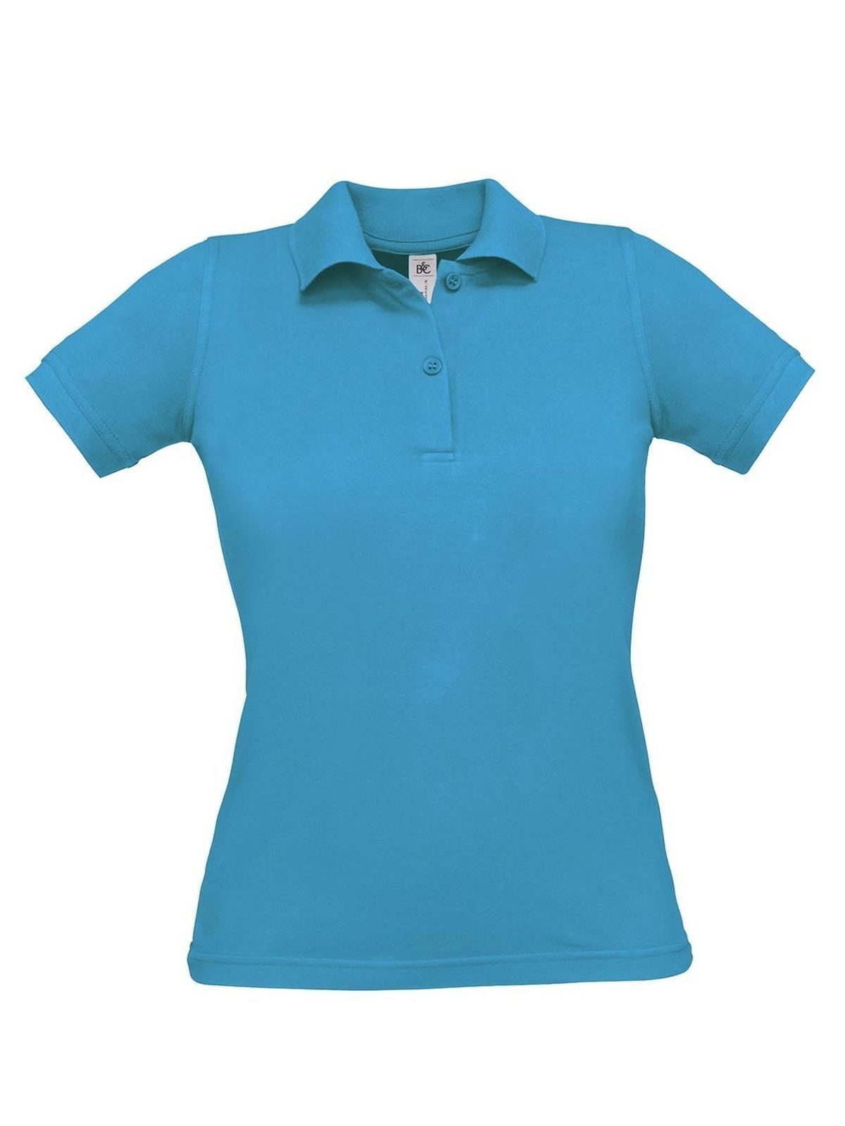 Safran Pure Women Damen Poloshirt – B&C – Farbe atoll – individuell veredelbar