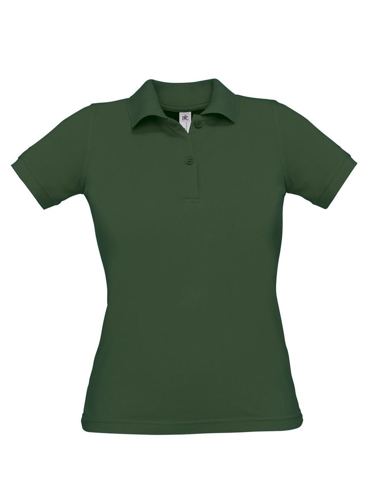 Safran Pure Women Damen Poloshirt – B&C – Farbe bottle green – individuell veredelbar