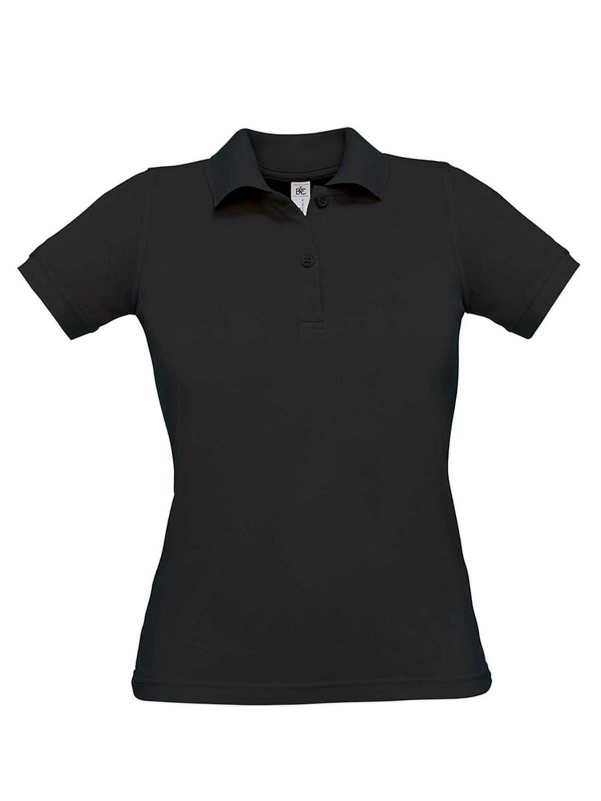 Safran Pure Women Damen Poloshirt – B&C – Farbe Schwarz – individuell veredelbar