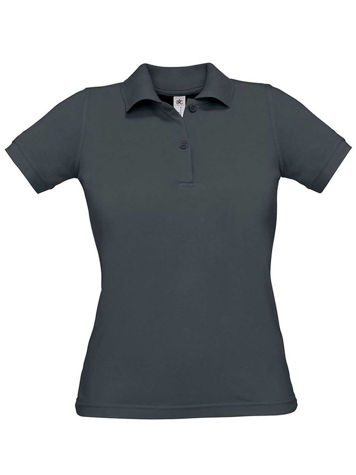 Safran Pure Women Damen Poloshirt – B&C – Farbe Dunkelgrau – individuell veredelbar