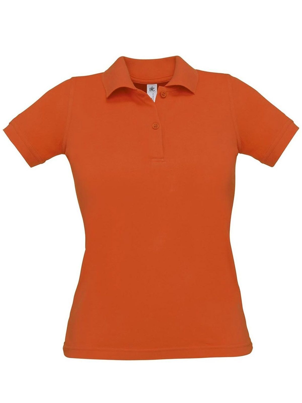 Safran Pure Women Damen Poloshirt – B&C – Farbe pumpkin orange – individuell veredelbar