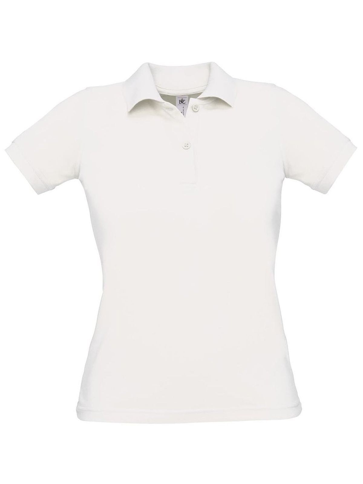 Safran Pure Women Damen Poloshirt – B&C – Farbe Weiß – individuell veredelbar